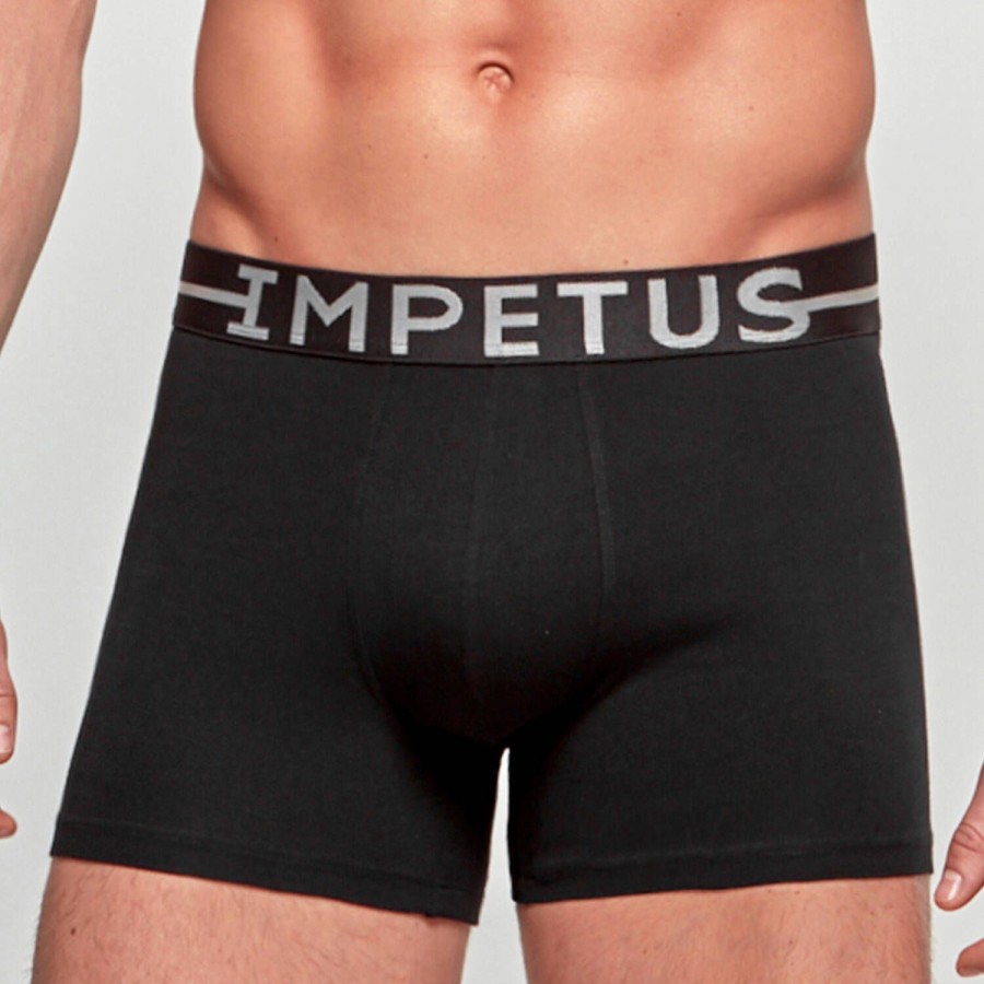 Homme Impetus Boxer Homme | Boxer Homme En Coton Noir