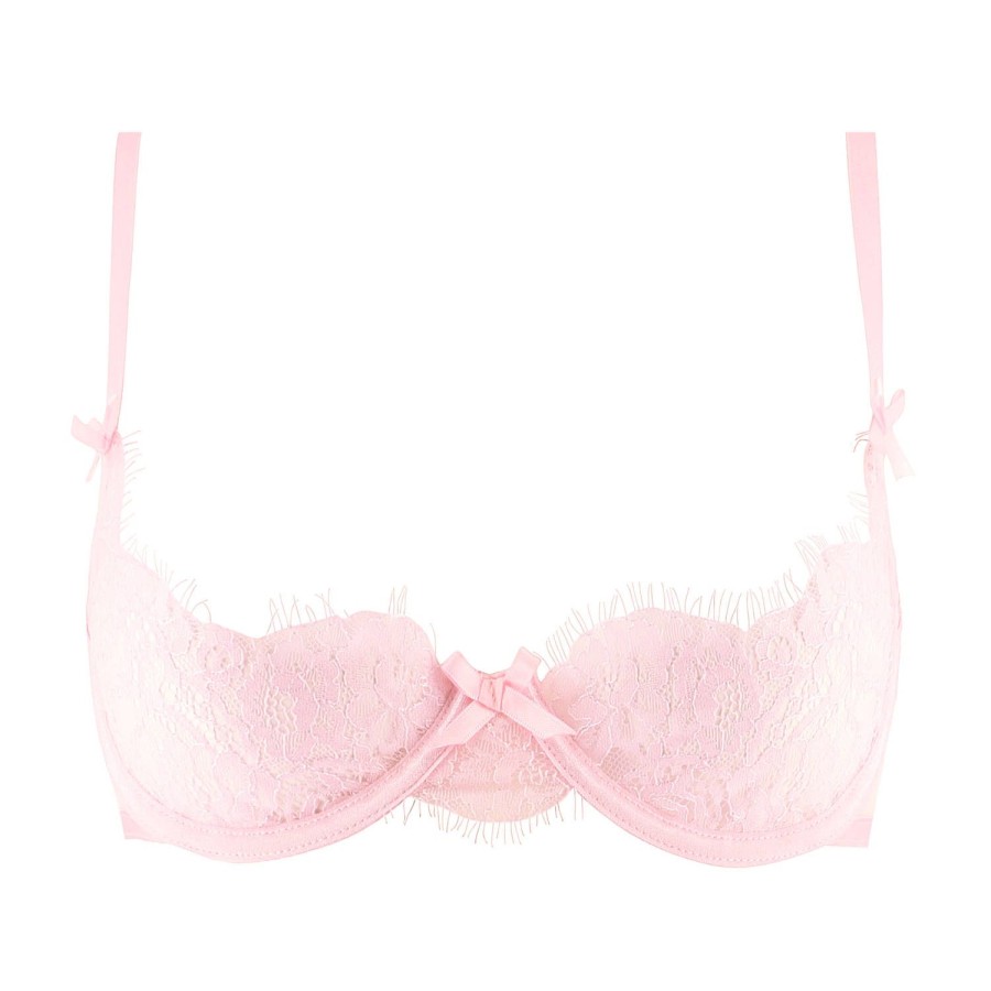 Soutiens-Gorge Dita Von Teese | Soutien-Gorge Ouvert En Dentelle Cameo Pink