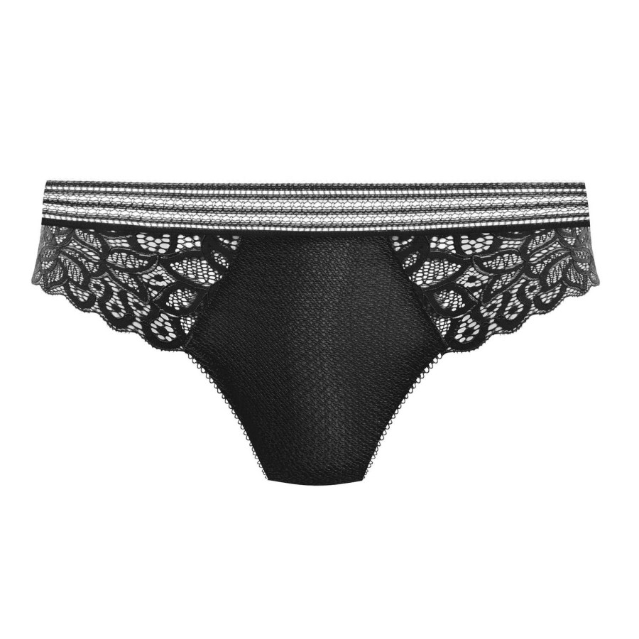 Culottes Wacoal | Tanga En Dentelle Noir