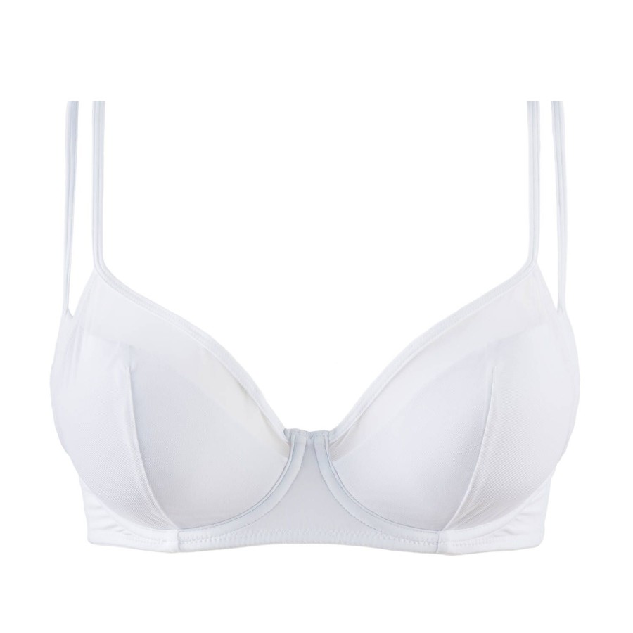 Soutiens-Gorge Maison Close | Soutien-Gorge Push-Up Triangle Blanc