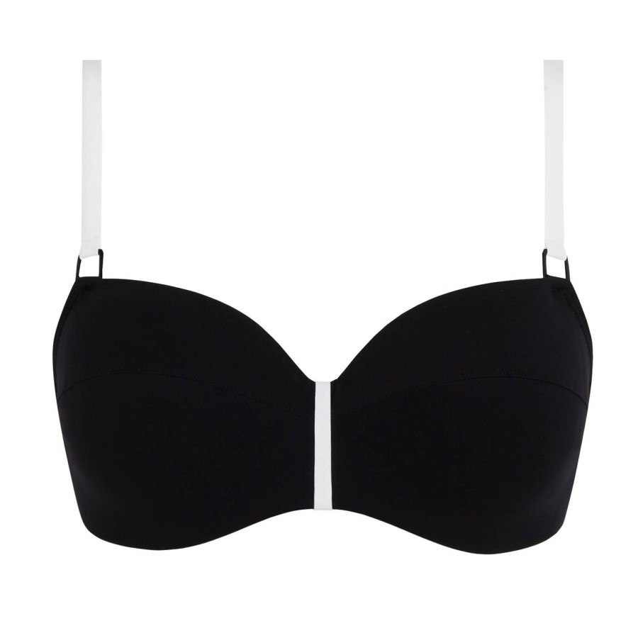 Maillots De Bain Chantelle Balconnet | Haut De Maillot De Bain Balconnet Armatures Noir & Blanc