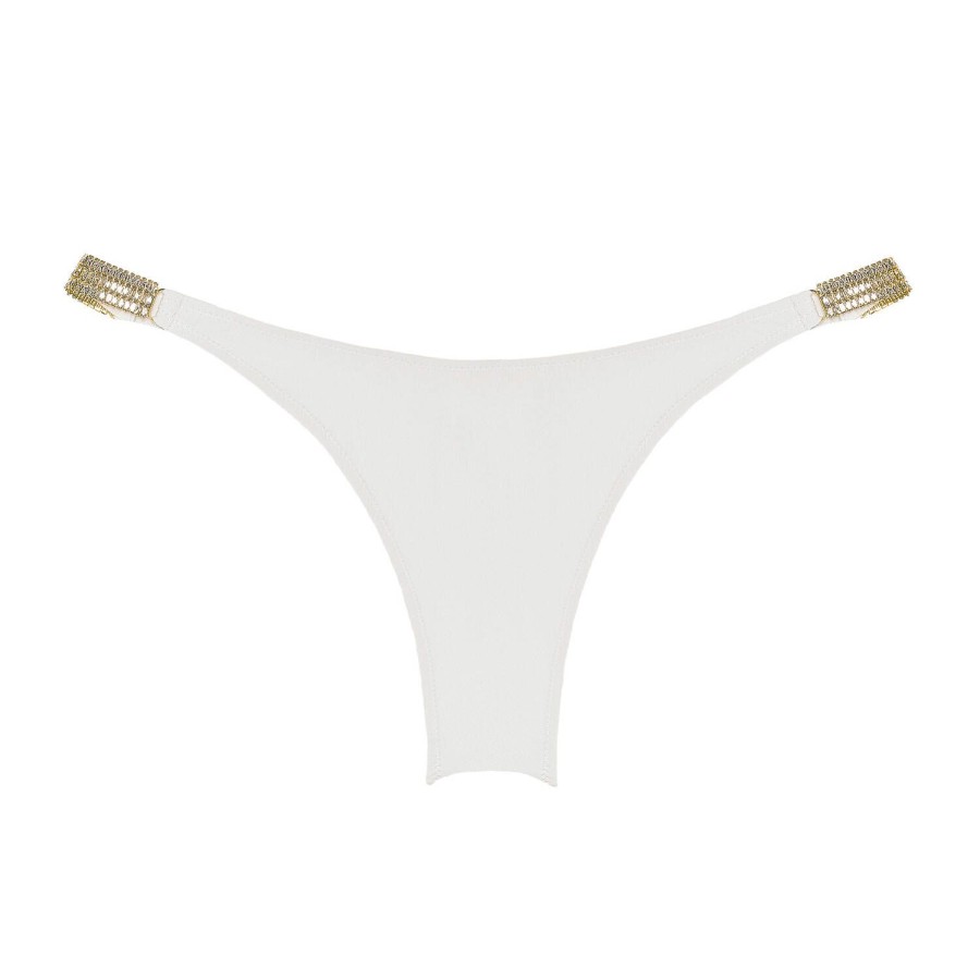 Maillots De Bain Pain de Sucre Bresilien / Tanga | Bas De Maillot De Bain Bresilien Talyna Blanc