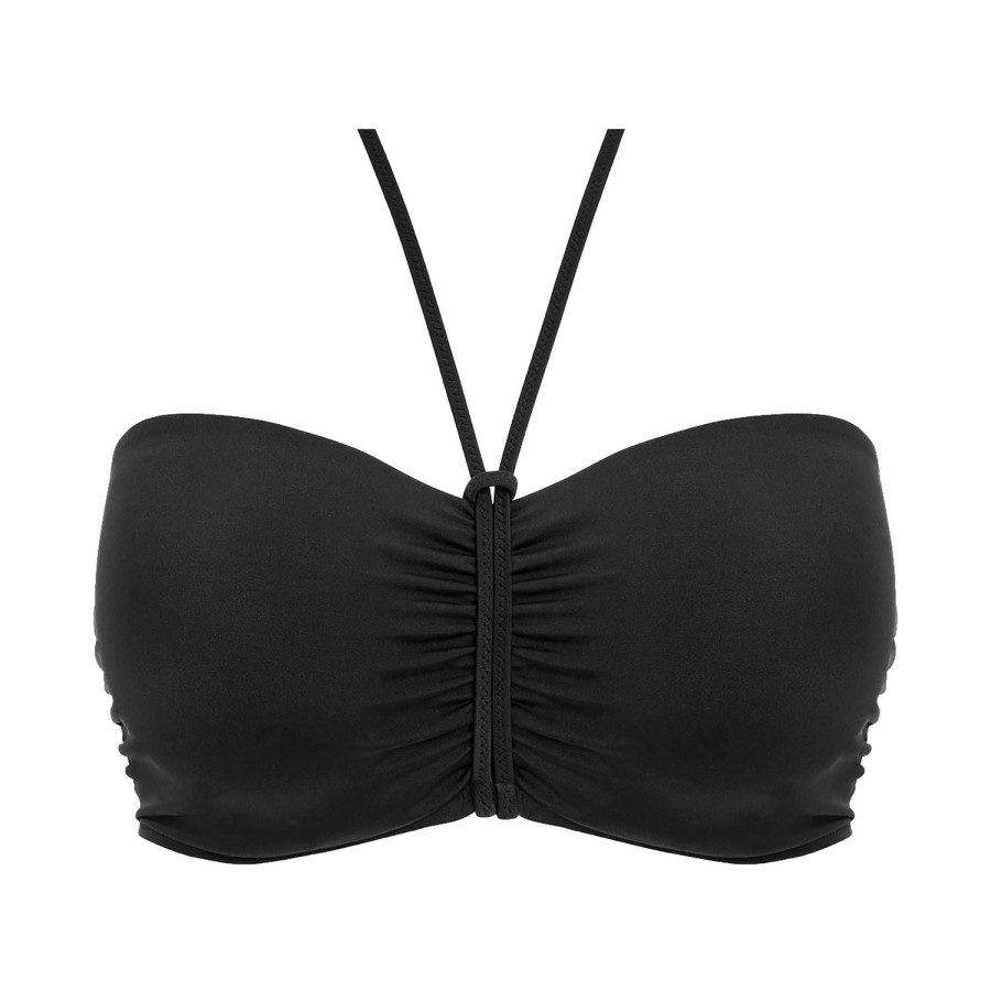 Maillots De Bain Freya Bandeau | Haut De Maillot De Bain Bandeau Armatures Plain Black