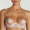 Soutiens-Gorge Coco de Mer | Soutien-Gorge Ouvert En Dentelle Blush