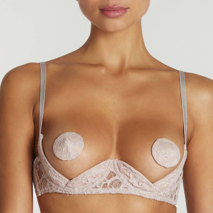 Soutiens-Gorge Coco de Mer | Soutien-Gorge Ouvert En Dentelle Blush