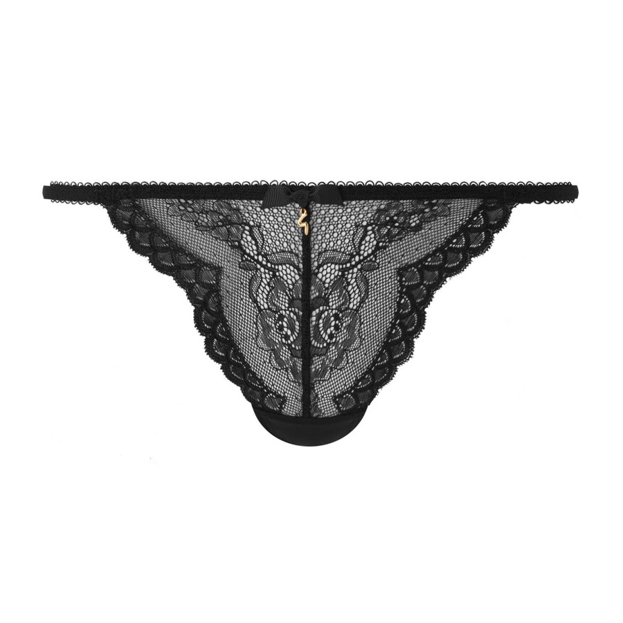 Culottes Gossard | Tanga En Dentelle Noir