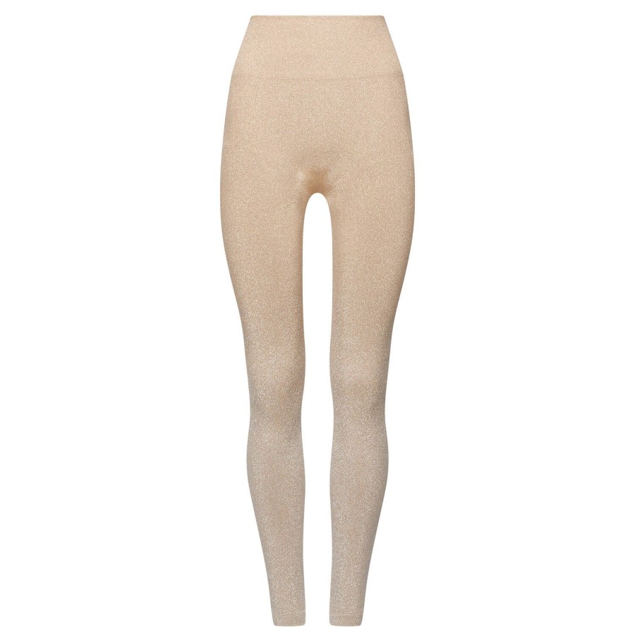 Lingerie De Nuit Wolford | Legging Gold Shine