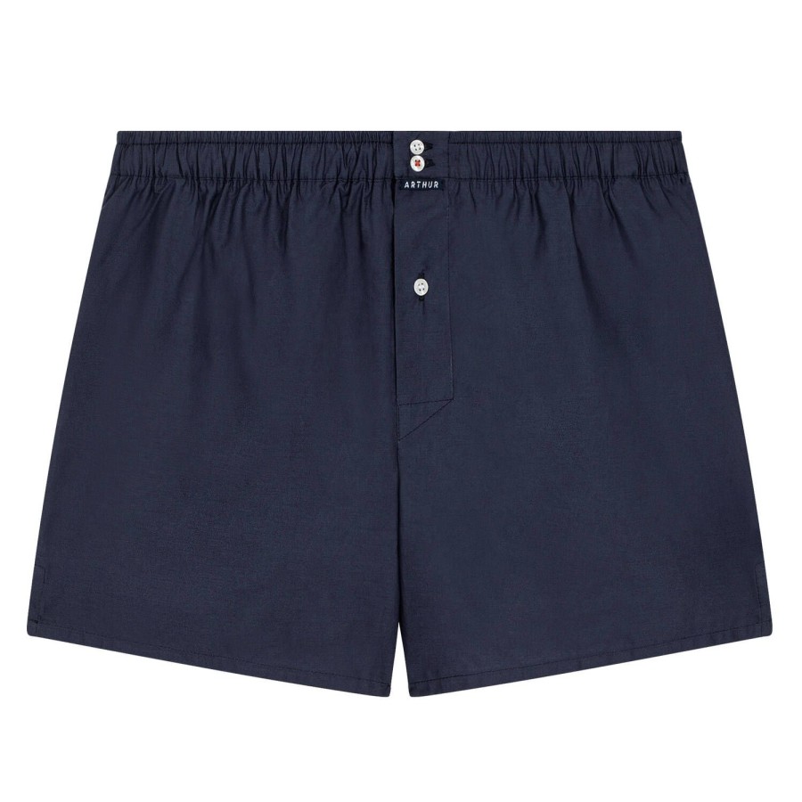 Homme Arthur Calecon Homme | Calecon Suspensoir Homme En Coton Bleu Marine