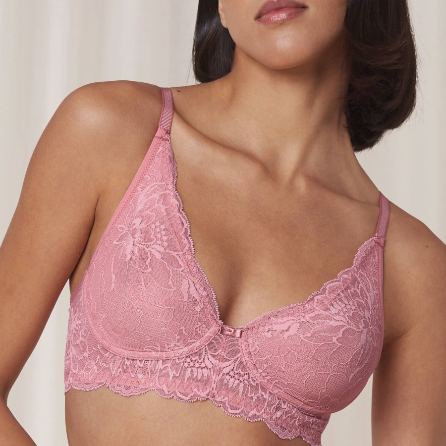 Soutiens-Gorge Triumph | Soutien-Gorge Sans Armatures En Dentelle Peach Blossom