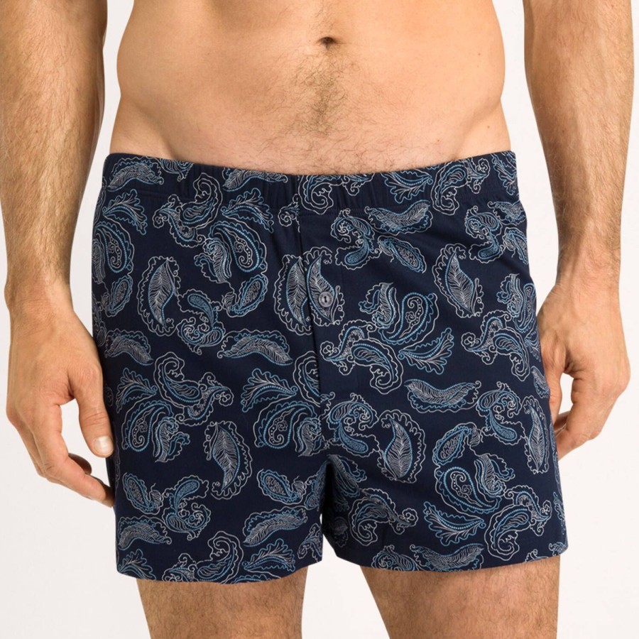 Homme Hanro Calecon Homme | Calecon Homme En Coton Wavy Paisley