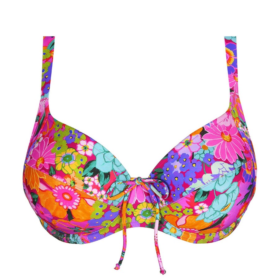 Maillots De Bain PrimaDonna Emboitant | Haut De Maillot De Bain Emboitant Floral Explosion