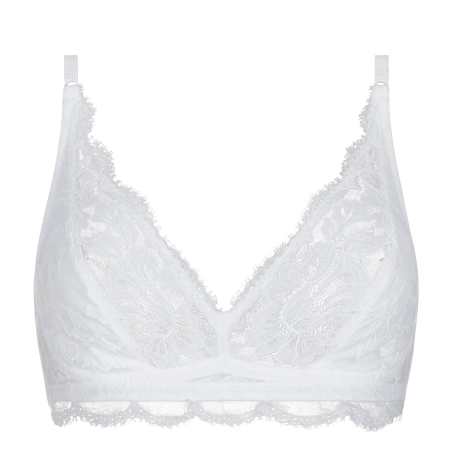 Soutiens-Gorge Mey | Soutien-Gorge Sans Armatures En Dentelle Blanc