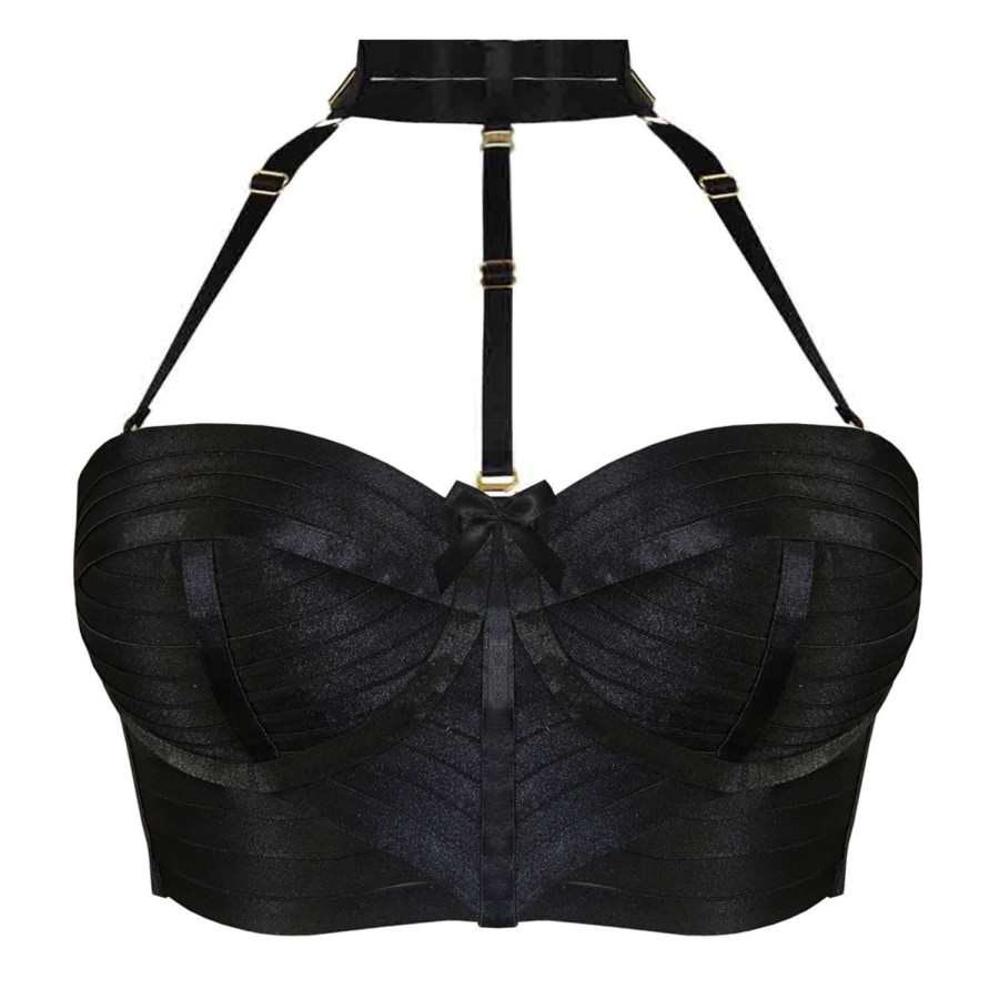 Soutiens-Gorge Bordelle | Soutien-Gorge Bustier Minerva Noir