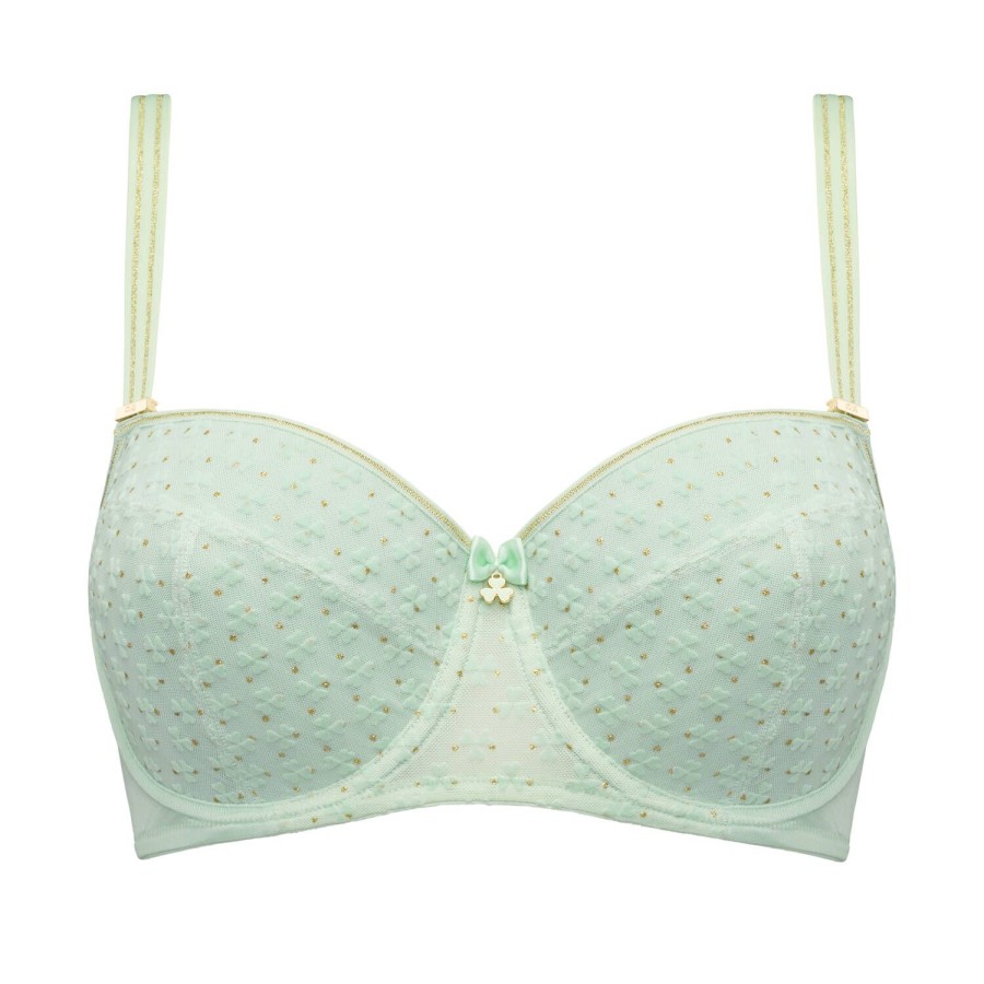 Soutiens-Gorge Marlies Dekkers | Soutien-Gorge Balconnet Bonnets Profonds Green Clover And Gold