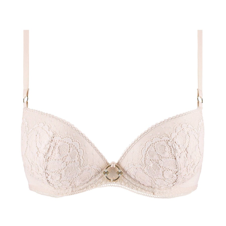 Soutiens-Gorge Aubade | Soutien-Gorge Push-Up En Dentelle The Blanc