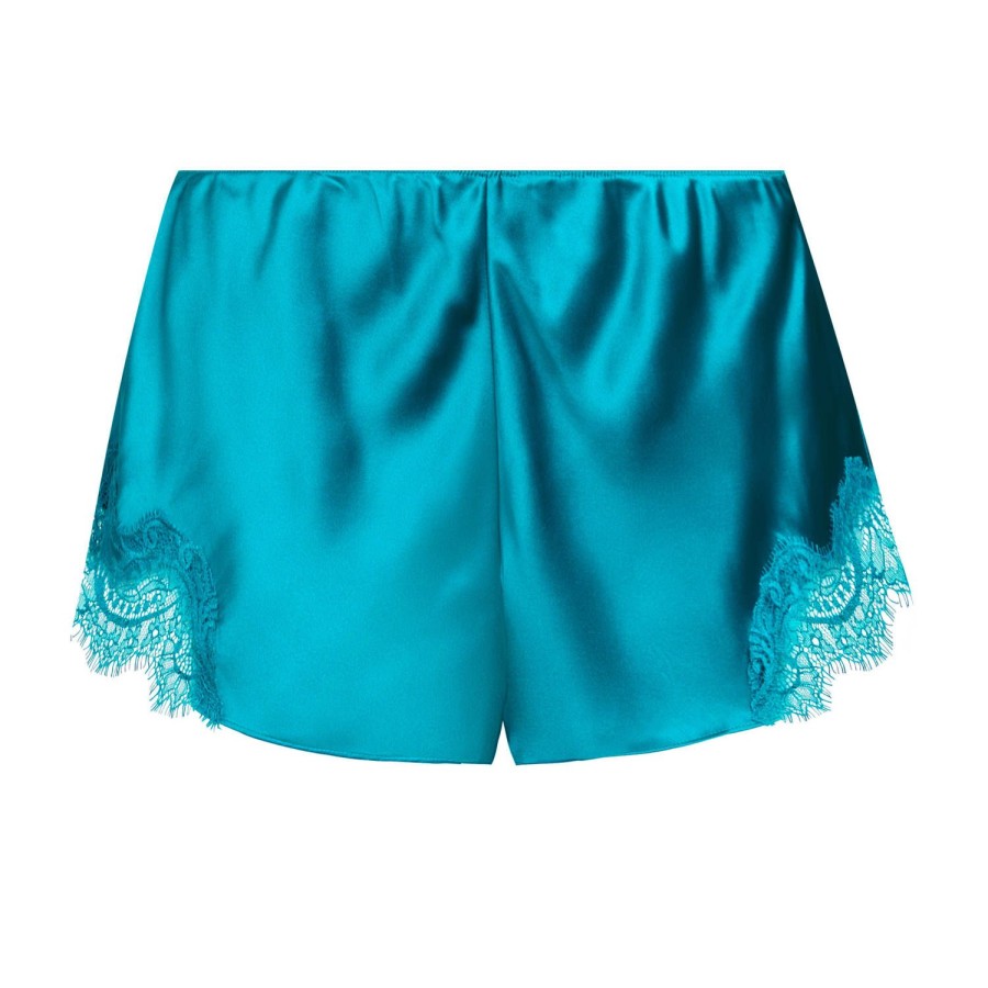 Lingerie De Nuit Sainted Sisters | Short En Soie Jewel Blue