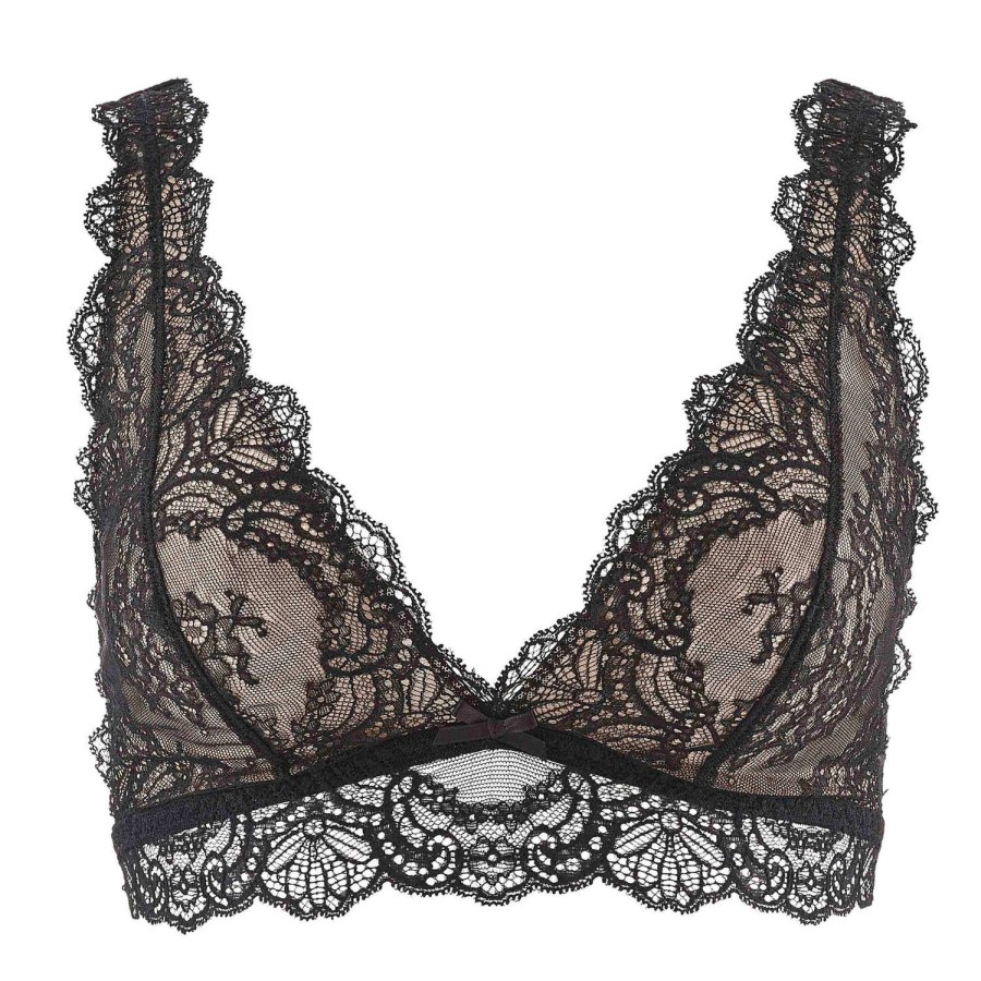 Soutiens-Gorge Aubade | Soutien-Gorge Triangle Sans Armatures En Dentelle Noir