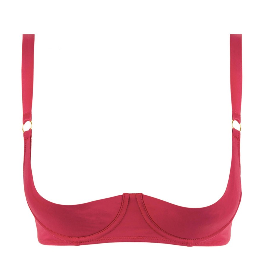 Soutiens-Gorge Maison Close | Soutien-Gorge Ouvert Rouge