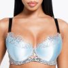 Soutiens-Gorge Edge o' Beyond | Soutien-Gorge Push-Up En Dentelle Ciel