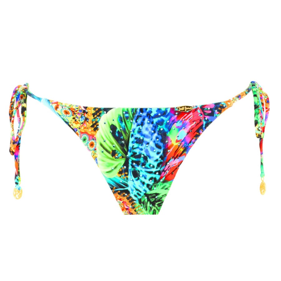 Maillots De Bain Luli Fama Bresilien / Tanga | Bas De Maillot De Bain Slip Bresilien Lacets Multicouleur