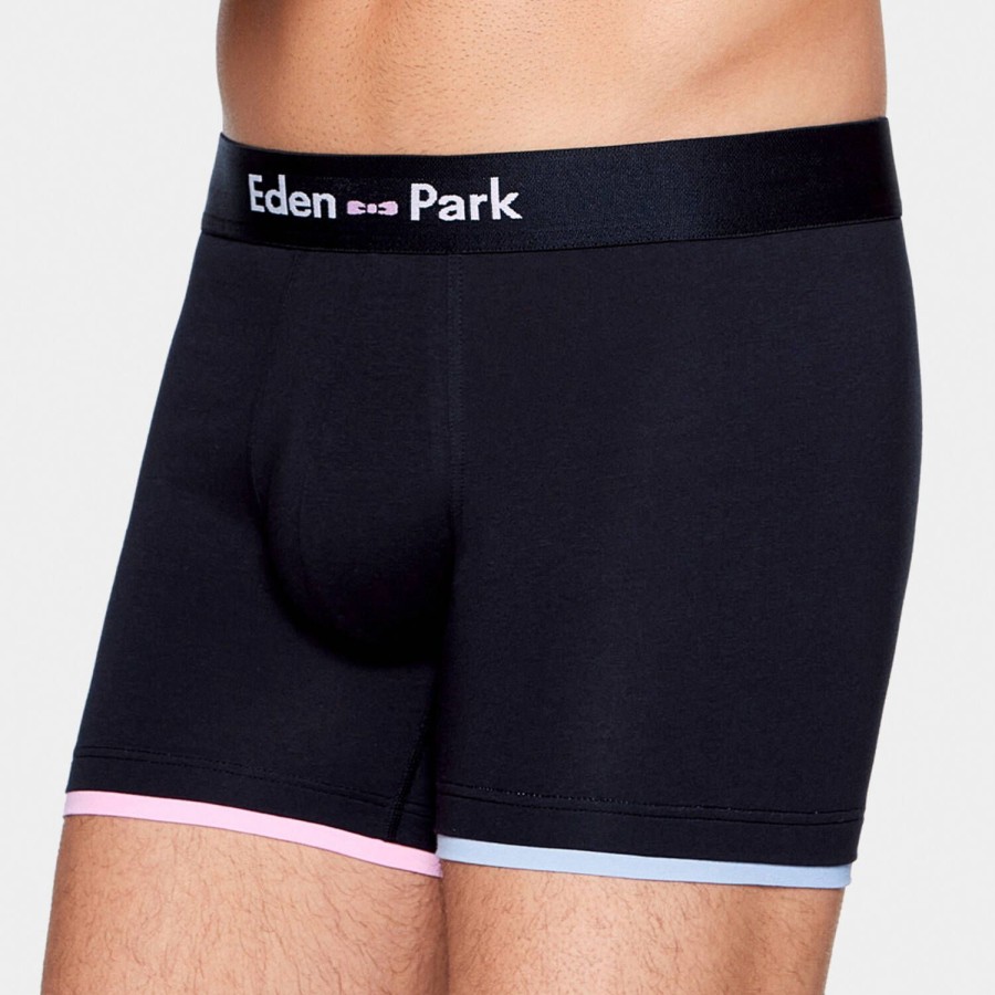 Homme Eden Park Boxer Homme | Boxer Homme En Coton Marine