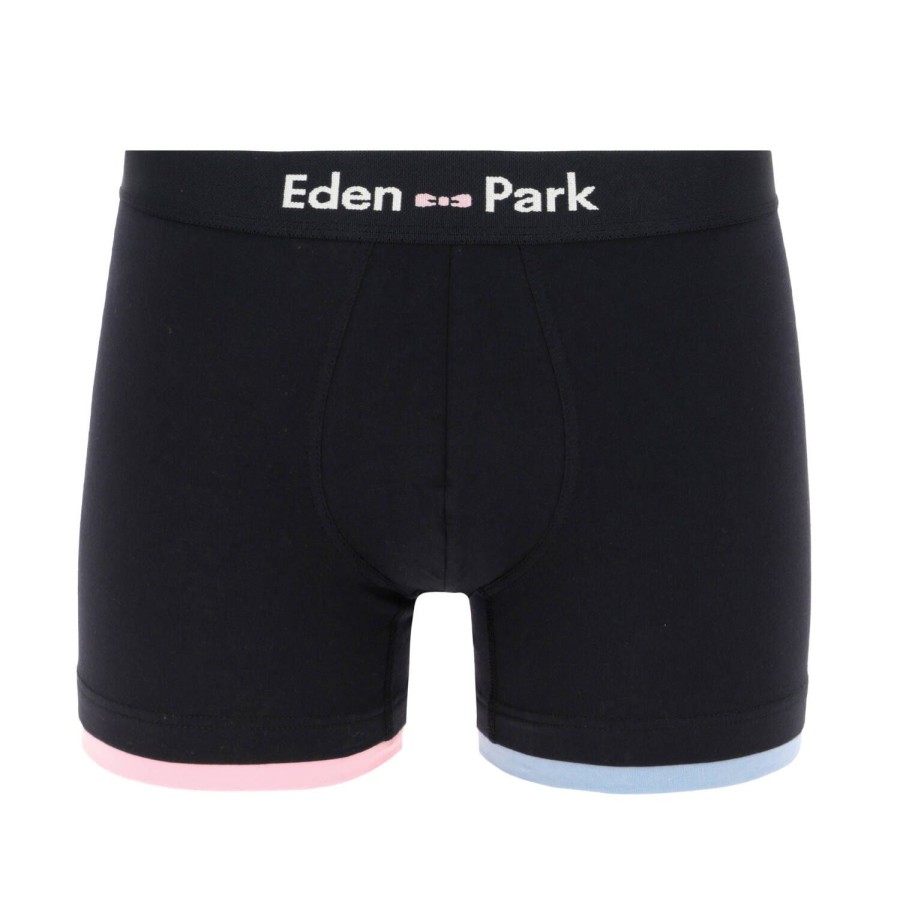 Homme Eden Park Boxer Homme | Boxer Homme En Coton Marine