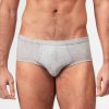 Homme Ron Dorff Slip Homme | Slip Homme En Coton Grey Melange