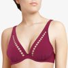 Maillots De Bain Chantelle Push-Up | Haut De Maillot De Bain Push-Up Red Plum