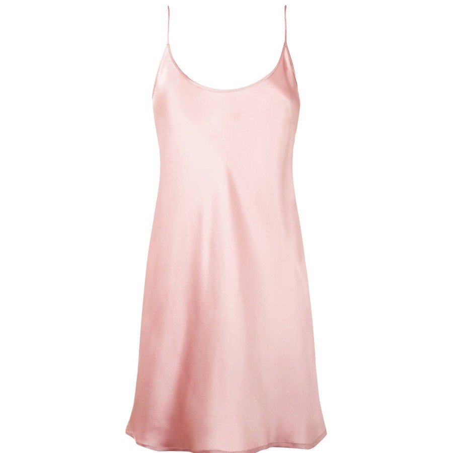 Lingerie La Perla | Nuisette Babydoll En Soie Pink Powder