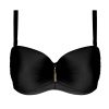 Maillots De Bain Antigel Bandeau | Haut De Maillot De Bain Bandeau Coques Bonnets Profonds Noir