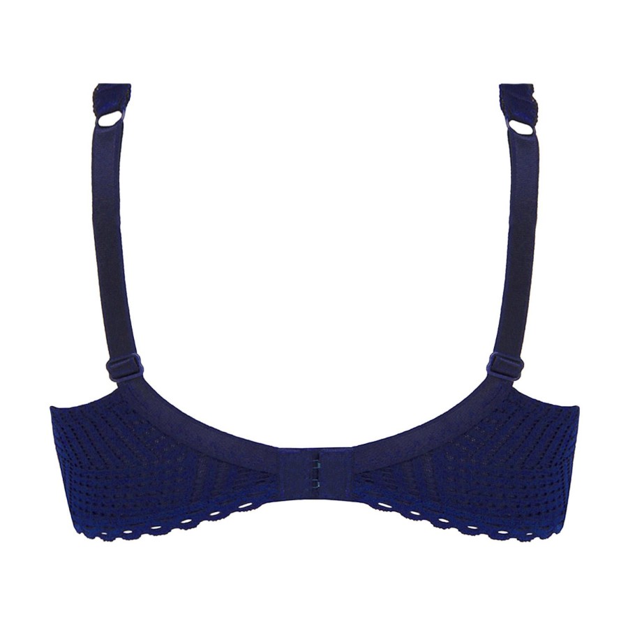 Soutiens-Gorge Antigel | Soutien-Gorge Armatures Bien-Etre En Dentelle Tressage Marine