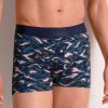 Homme Aubade Boxer Homme | Boxer Homme En Coton Et Modal Blue Playful