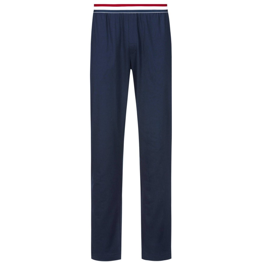 Homme Mey Ensemble De Detente Homme | Pantalon Homme En Coton Yacht Blue