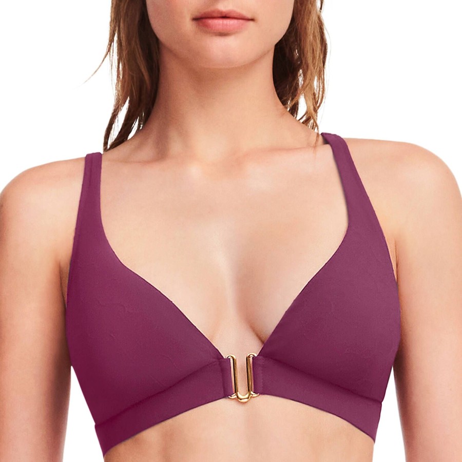 Maillots De Bain Chantelle Triangle | Haut De Maillot De Bain Triangle Purple Potion