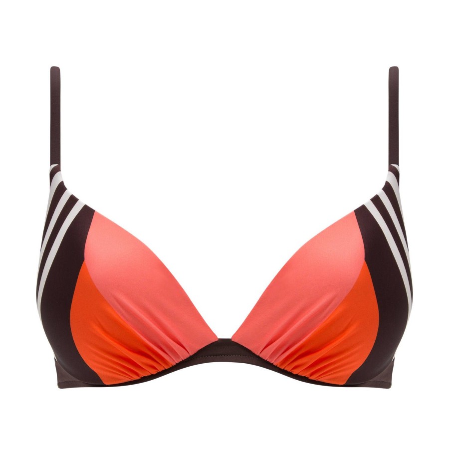 Maillots De Bain Chantelle Push-Up | Haut De Maillot De Bain Push-Up Graphic Coffee