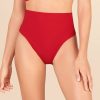 Maillots De Bain Pain de Sucre Culotte Haute | Bas De Maillot De Bain Culotte Haute Tobago Rouge Coquelicot