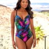 Maillots De Bain Miraclesuit Gainant / Sculptant / Ventre Plat | Maillot De Bain 1 Piece Gainant Bonita Armatures Noir/Multicolore