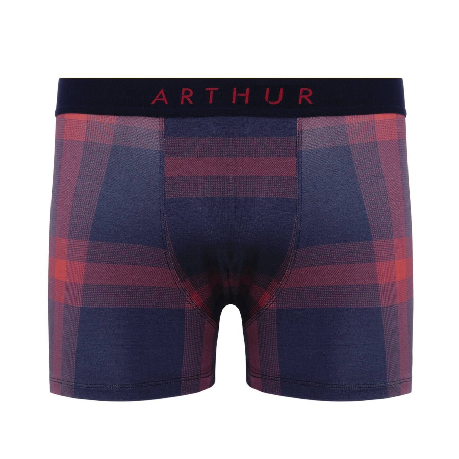 Homme Arthur Boxer Homme | Boxer Homme En Coton Carreaux