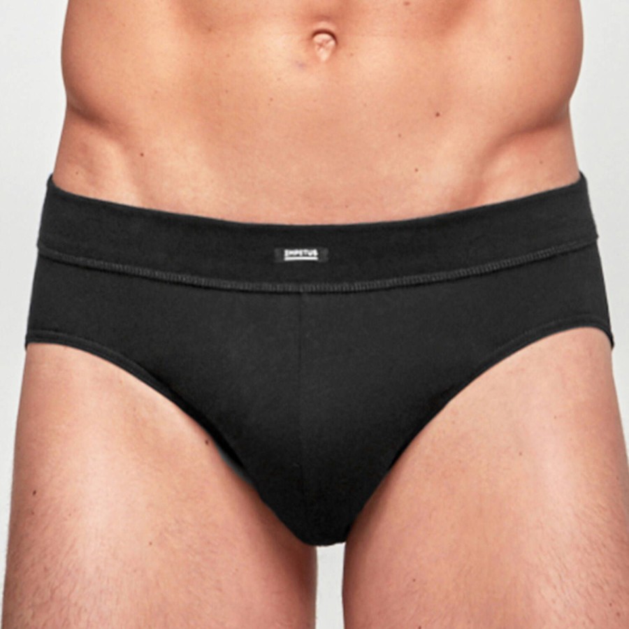 Homme Impetus Slip Homme | Slip Homme En Coton Noir