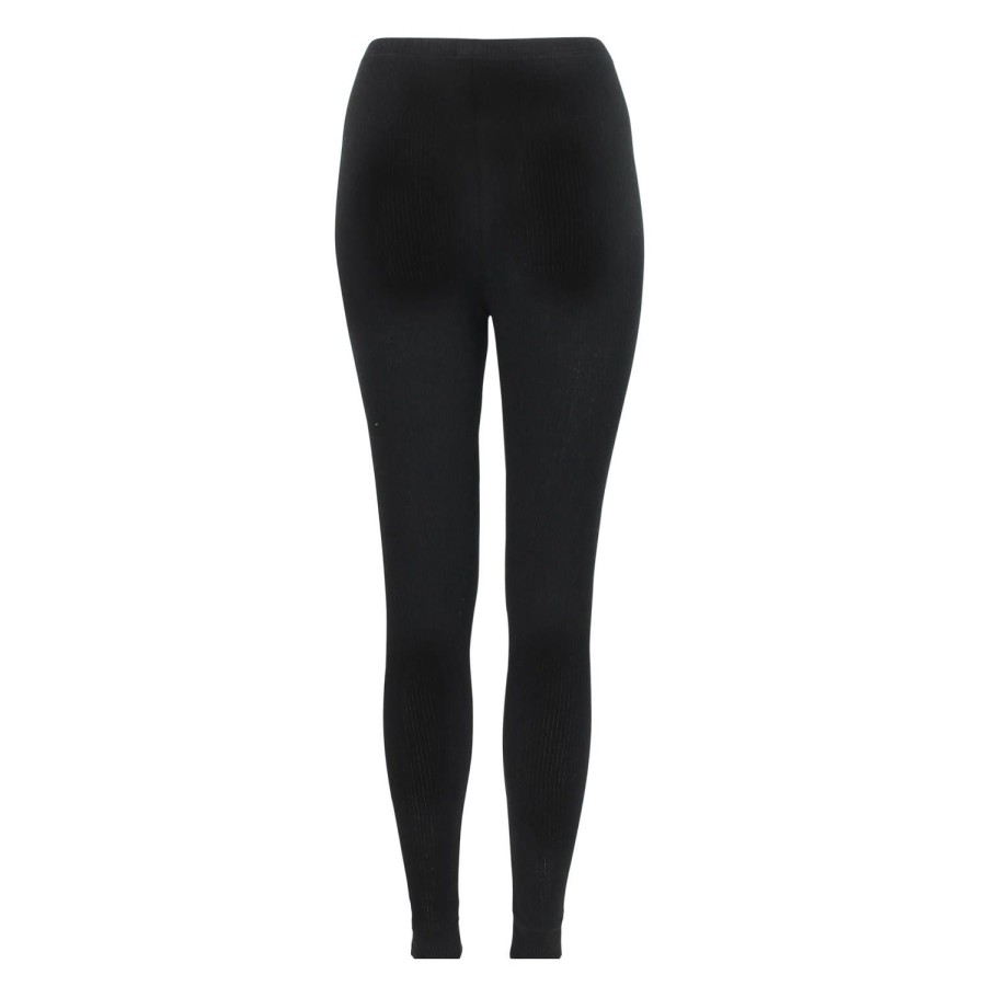 Lingerie De Nuit Oscalito | Legging En Coton Termotex Noir