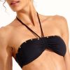 Maillots De Bain Banana Moon Bandeau | Haut De Maillot De Bain Bandeau Javao Noir