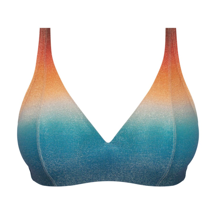 Maillots De Bain Empreinte Triangle | Haut De Maillot De Bain Triangle Multicolore