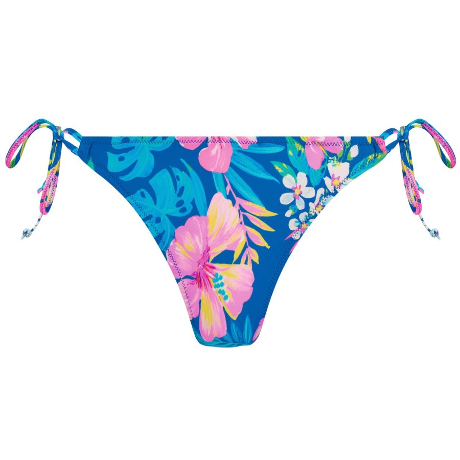 Maillots De Bain Freya Culotte Et Slip | Bas De Maillot De Bain Slip Lacets Bleu