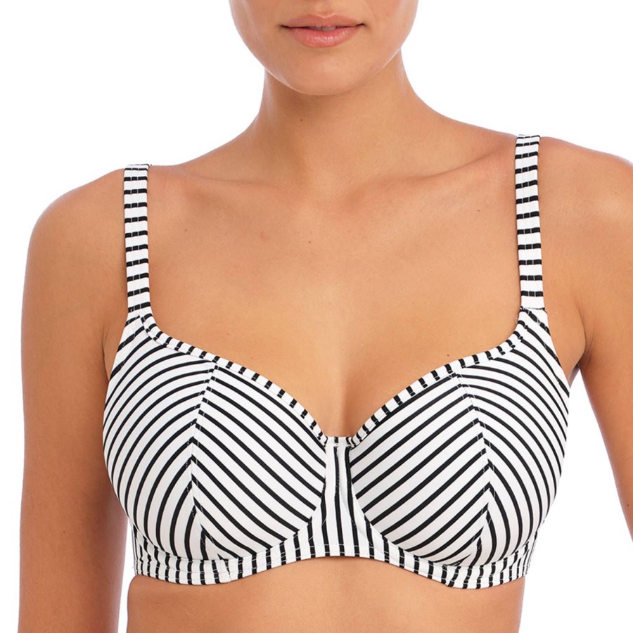 Maillots De Bain Freya Armatures | Haut De Maillot De Bain Decollete Coeur Armatures Stripe Black