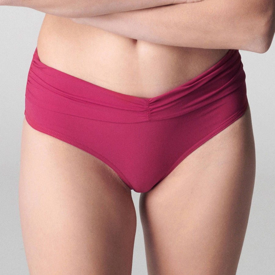 Maillots De Bain Simone Pérèle Culotte Haute | Bas De Maillot De Bain Culotte Haute Framboise