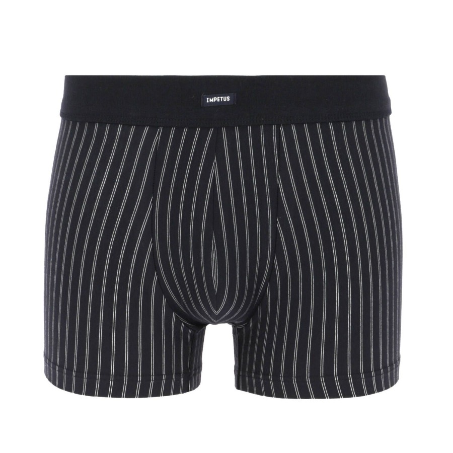 Homme Impetus Boxer Homme | Boxer Raye Homme En Coton Navy Blue