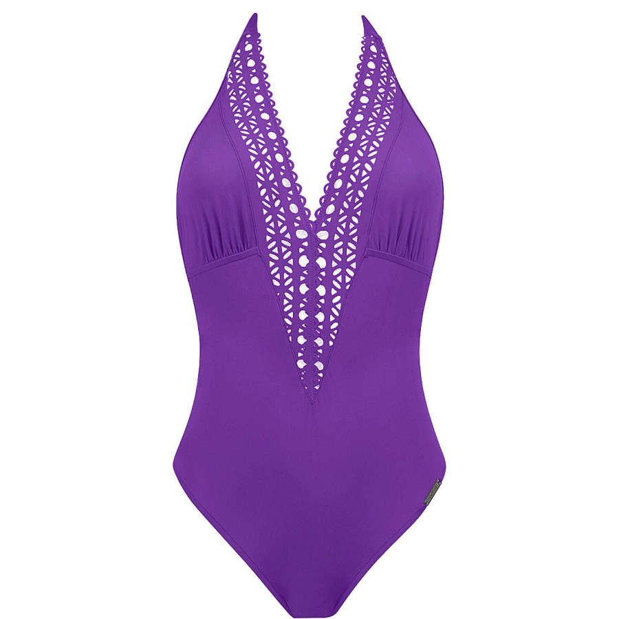 Maillots De Bain Lise Charmel Autres Formes | Maillot De Bain 1 Piece Decollete Sans Armatures Iris Couture