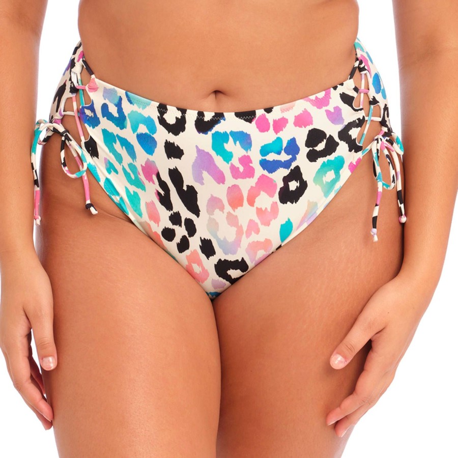 Maillots De Bain Elomi Culotte Haute | Bas De Maillot De Bain Culotte Haute Lacets Multi