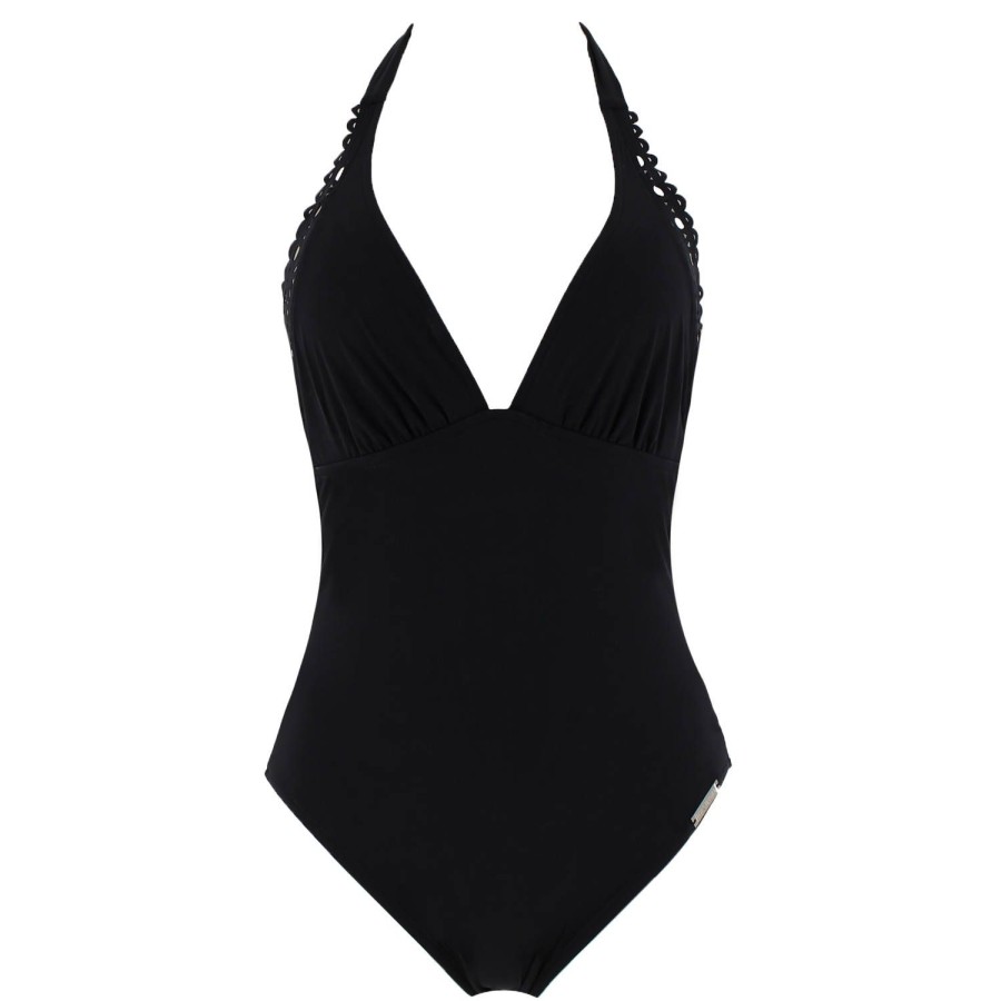 Maillots De Bain Lise Charmel Autres Formes | Maillot De Bain 1 Piece Dos Nu Sans Armatures Noir