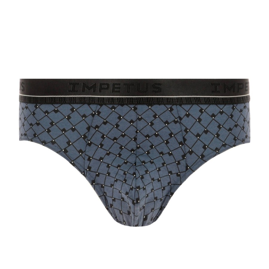 Homme Impetus Slip Homme | Slip Logo Tisse Homme En Coton Et Modal Bleu